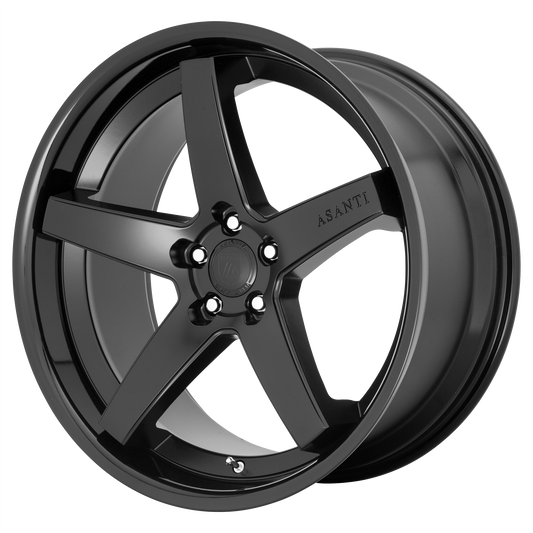 Asanti Abl31 Regal Wheel, 20x10.5 +38 Offset 5x112, Satin Black Gloss Black Lip - ABL31-20055638SB-C-Dub Tech