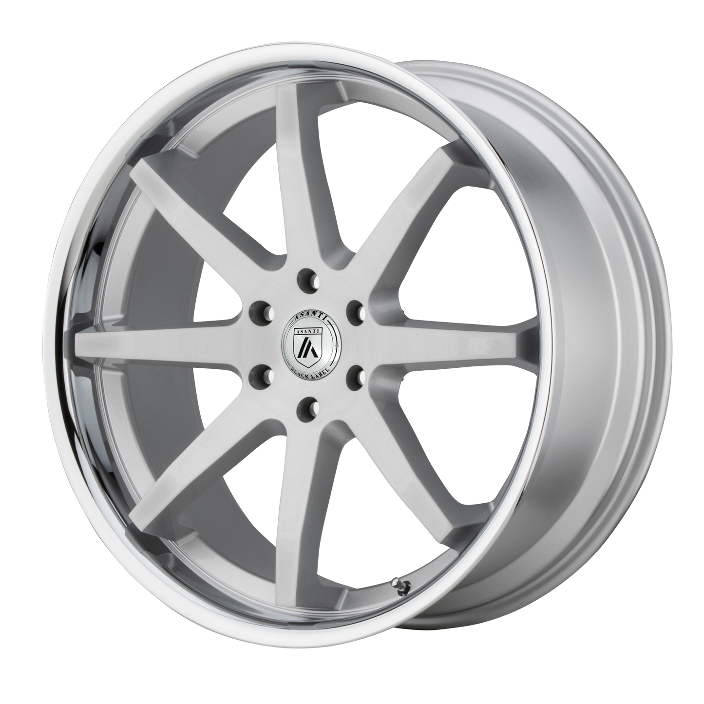 Set of 4: Asanti Abl 32 Kaiser Wheel, 20x9.0 +30 Offset 6x135, Brushed Silver Chrome Lip - ABL32-29063430