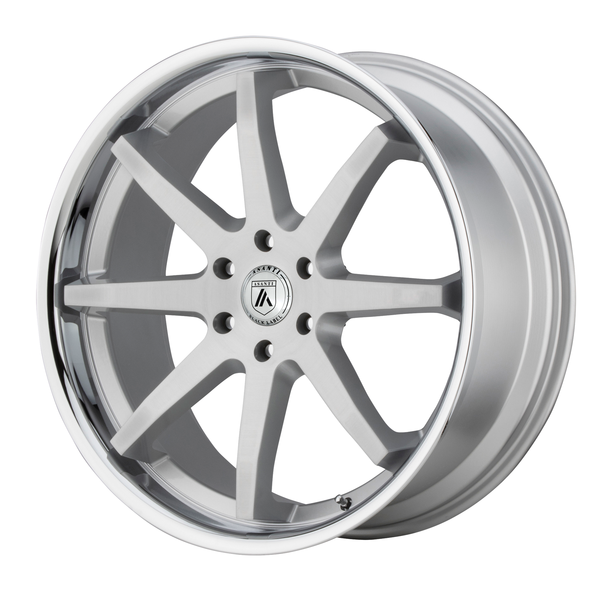 Asanti Abl 32 Kaiser Wheel, 20x9.0 +30 Offset 5x114.3, Brushed Silver Chrome Lip - ABL32-29012430-C-Dub Tech