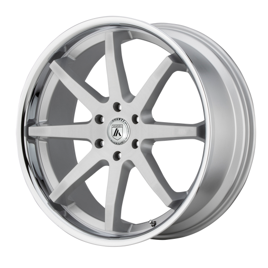 Asanti Abl 32 Kaiser Wheel, 20x9.0 +30 Offset 5x114.3, Brushed Silver Chrome Lip - ABL32-29012430-C-Dub Tech