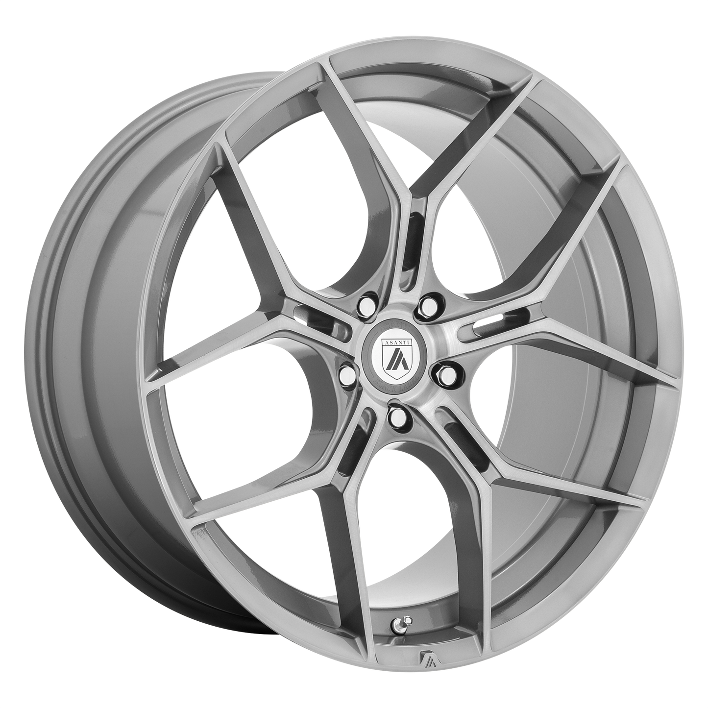 Set of 4: Asanti Abl 37 Monarch Wheel, 20x9.0 +38 Offset 5x114.3, Titanium Brushed - ABL37-20901238TB