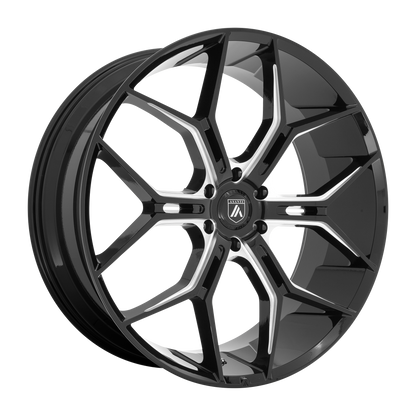 Asanti Abl 38 Monarch Truck Wheel, 22x9.5 +38 Offset 6x120, Gloss Black Milled - ABL38-22957738BK-C-Dub Tech