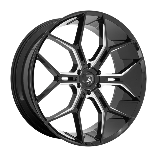 Asanti Abl 38 Monarch Truck Wheel, 22x9.5 +38 Offset 6x120, Gloss Black Milled - ABL38-22957738BK-C-Dub Tech