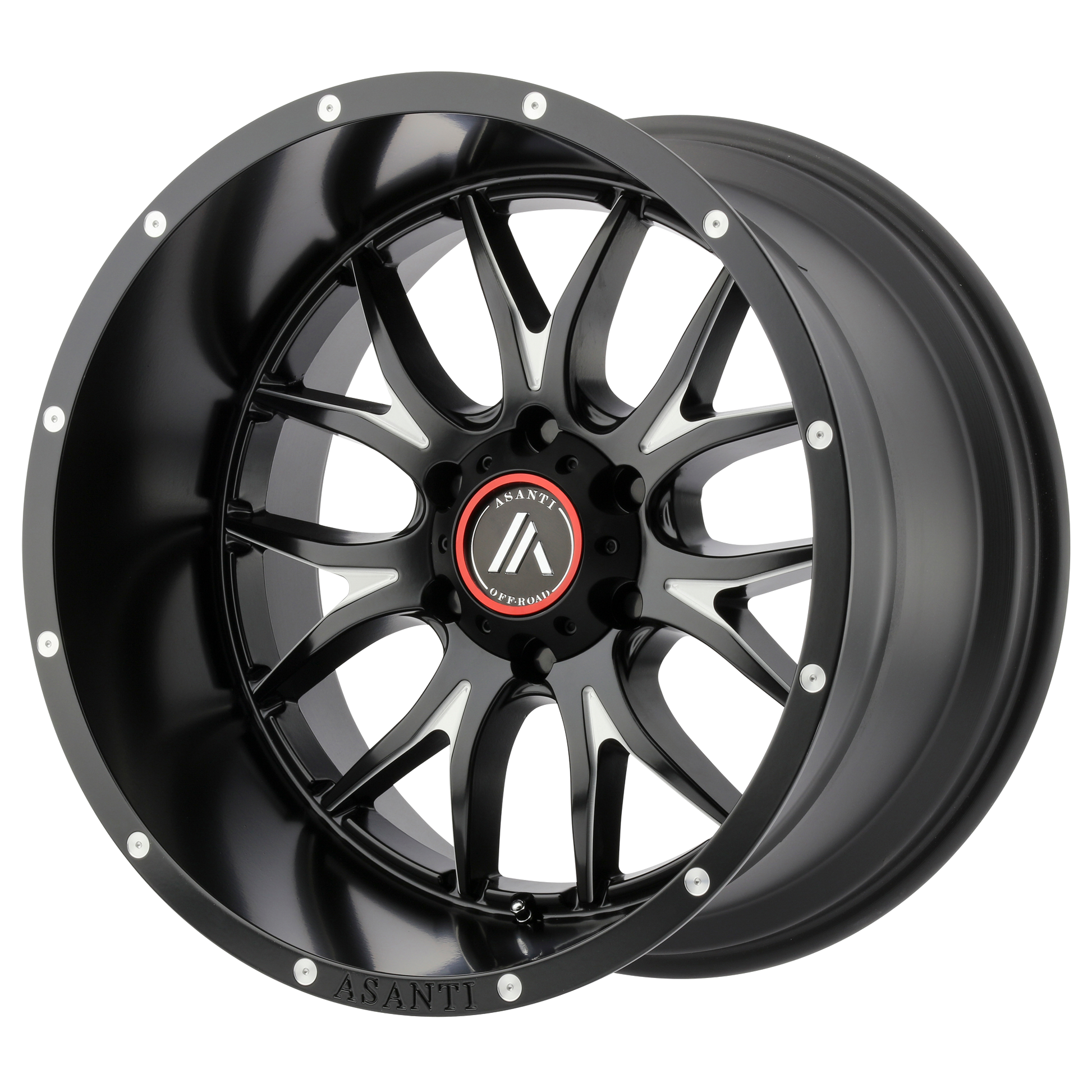 Asanti Ab807 Carbine Wheel, 20x9.0 +18 Offset 8x180, Satin Black Milled - AB807-20908818BM-C-Dub Tech