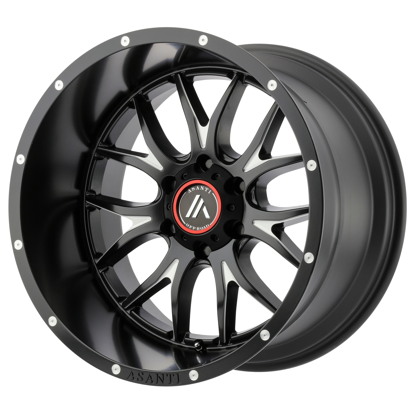 Asanti Ab807 Carbine Wheel, 22x10.0 -18 Offset 5x150, Satin Black Milled - AB807-22105818NBM-C-Dub Tech