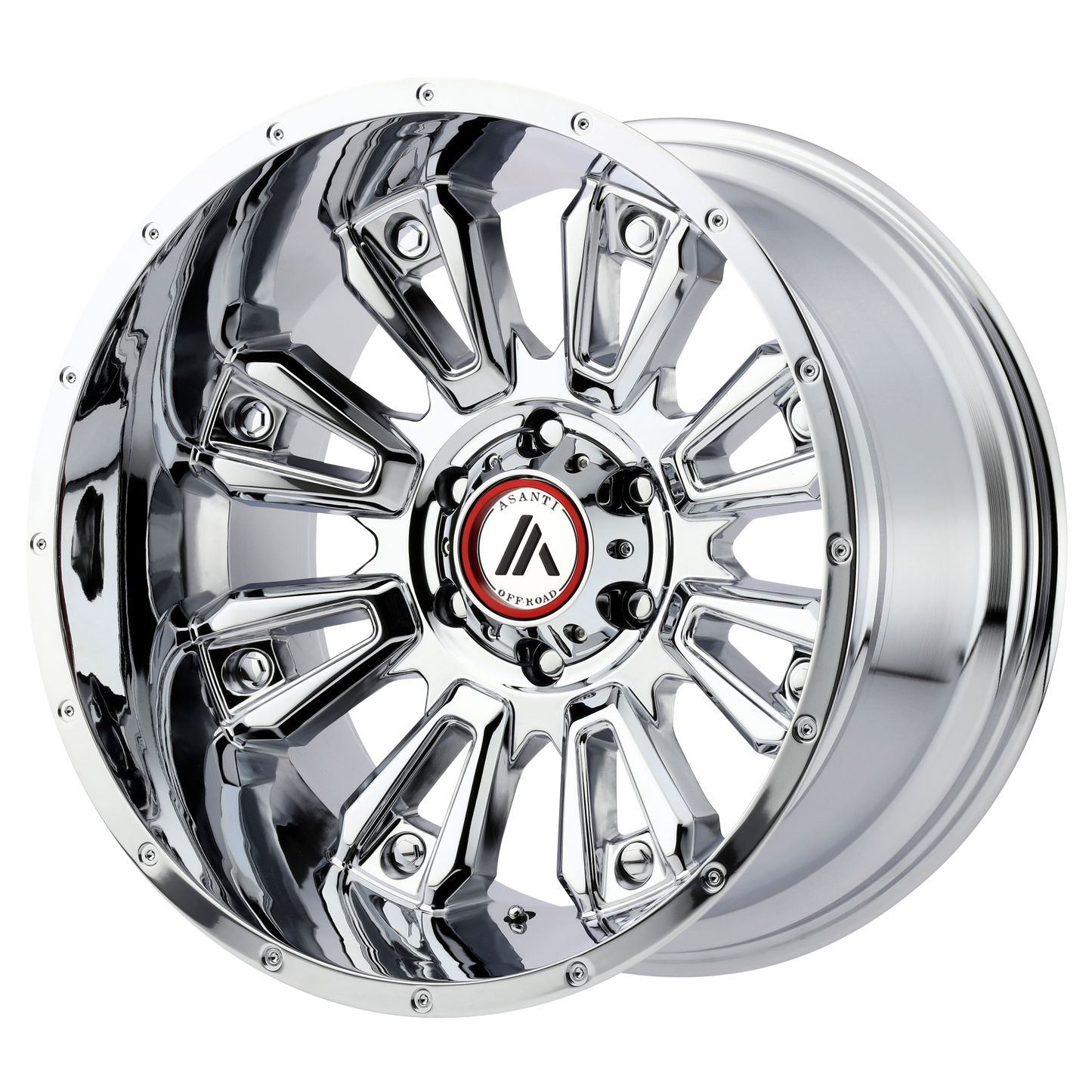 Asanti Ab808 Blackhawk Wheel, 20x12.0 -44 Offset 8x165.1, Chrome - AB808-20128044NCH-C-Dub Tech