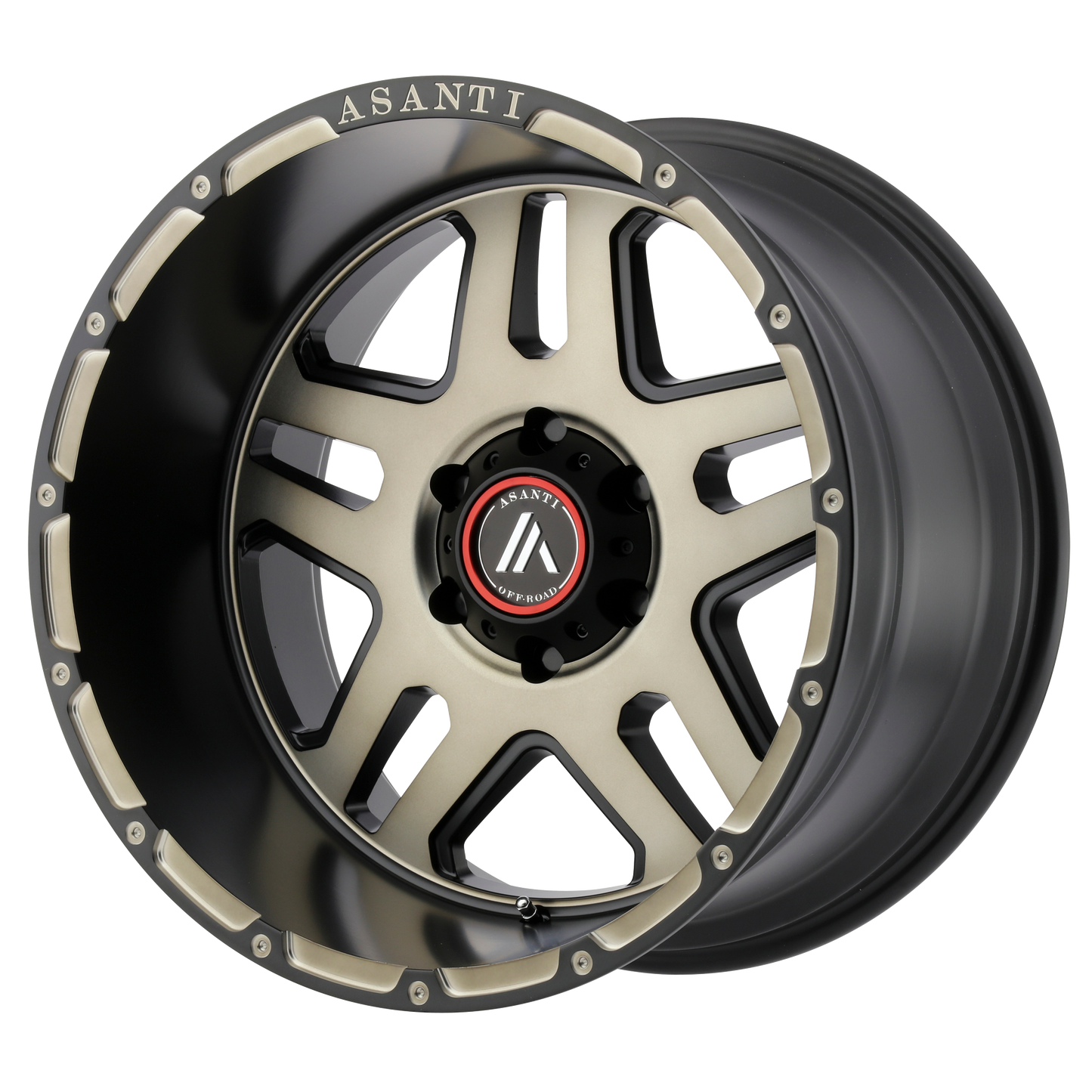 Asanti Ab809 Enforcer Wheel, 20x9.0 +18 Offset 8x180, Matte Black Machined Tint - AB809-20908818BK-C-Dub Tech