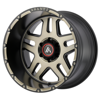 Asanti Ab809 Enforcer Wheel, 17x9.0 -12 Offset 5x127, Matte Black Machined Tint - AB809-17905012NBK-C-Dub Tech