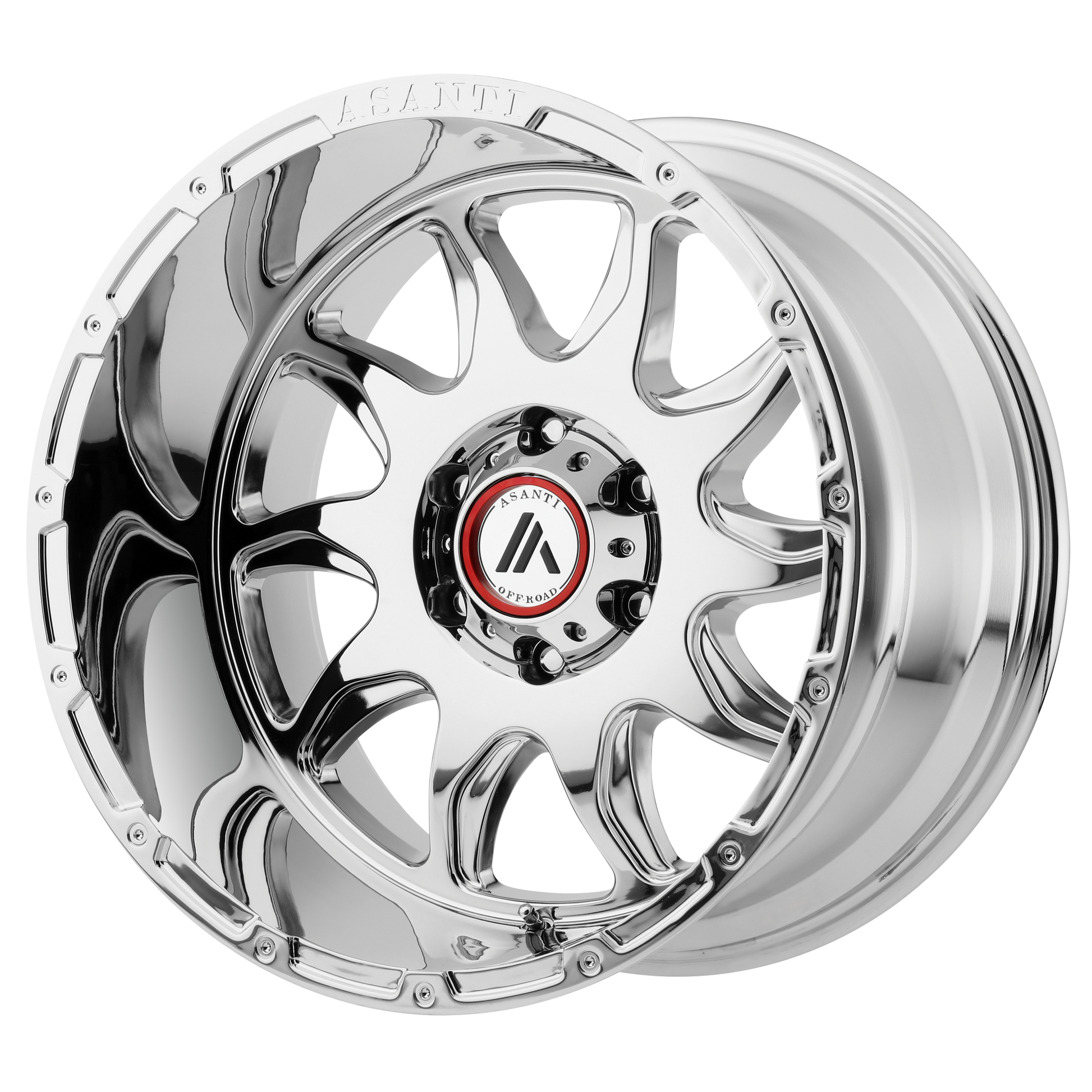 Asanti Ab810 Ballistic Wheel, 20x12.0 -44 Offset 8x165.1, Chrome - AB810-20128044NCH-C-Dub Tech