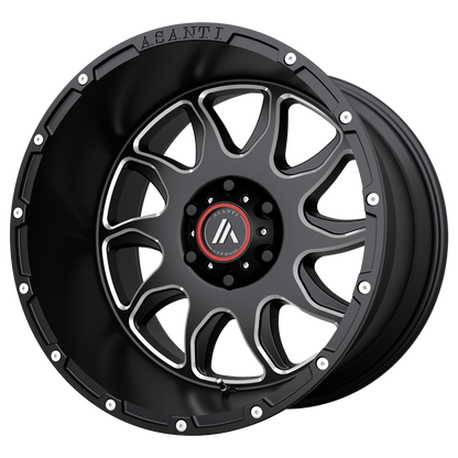 Asanti Ab810 Ballistic Wheel, 20x9.0 +18 Offset 8x170, Gloss Black Milled - AB810-20908718GM-C-Dub Tech