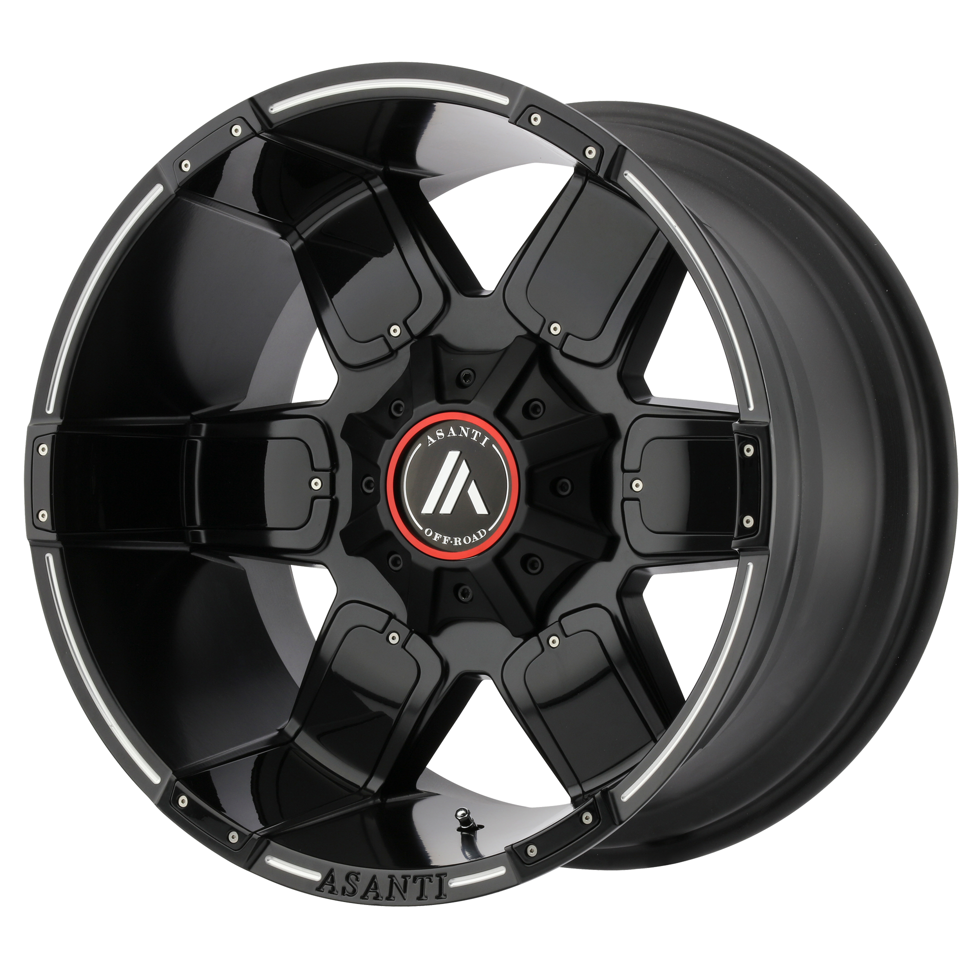 Asanti Ab811 Warthog Wheel, 22x12.0 -44 Offset 8x165.1, Satin Black Milled - AB811-22128044NBM-C-Dub Tech