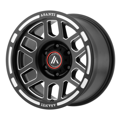 Asanti Ab812 Claymore Wheel, 17x8.0 +0 Offset 8x180, Satin Black Milled - AB812-17808800BM-C-Dub Tech