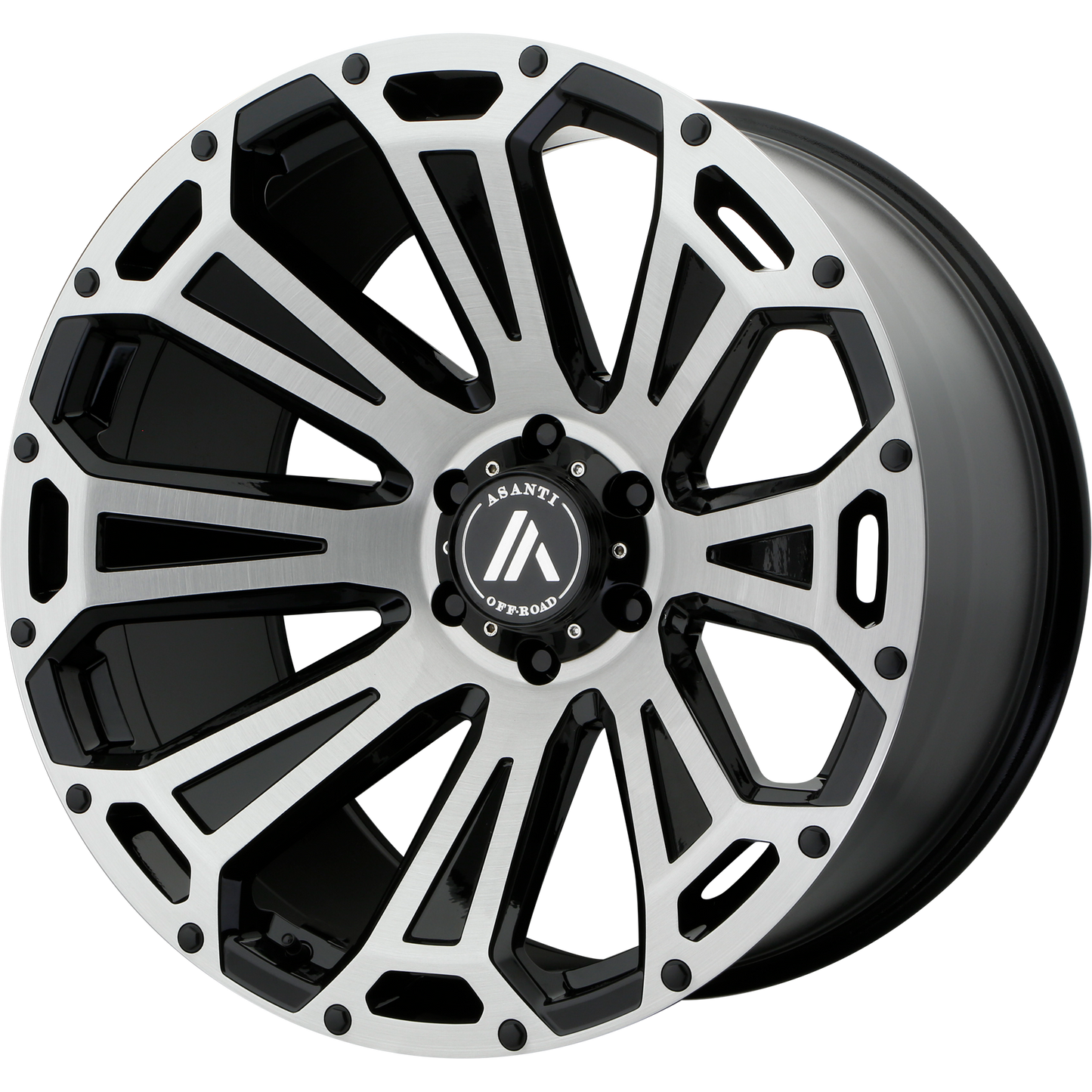 Asanti AB813 20X12 8X180 BLK-BRS -40MM - AB813-201288BB40N-C-Dub Tech