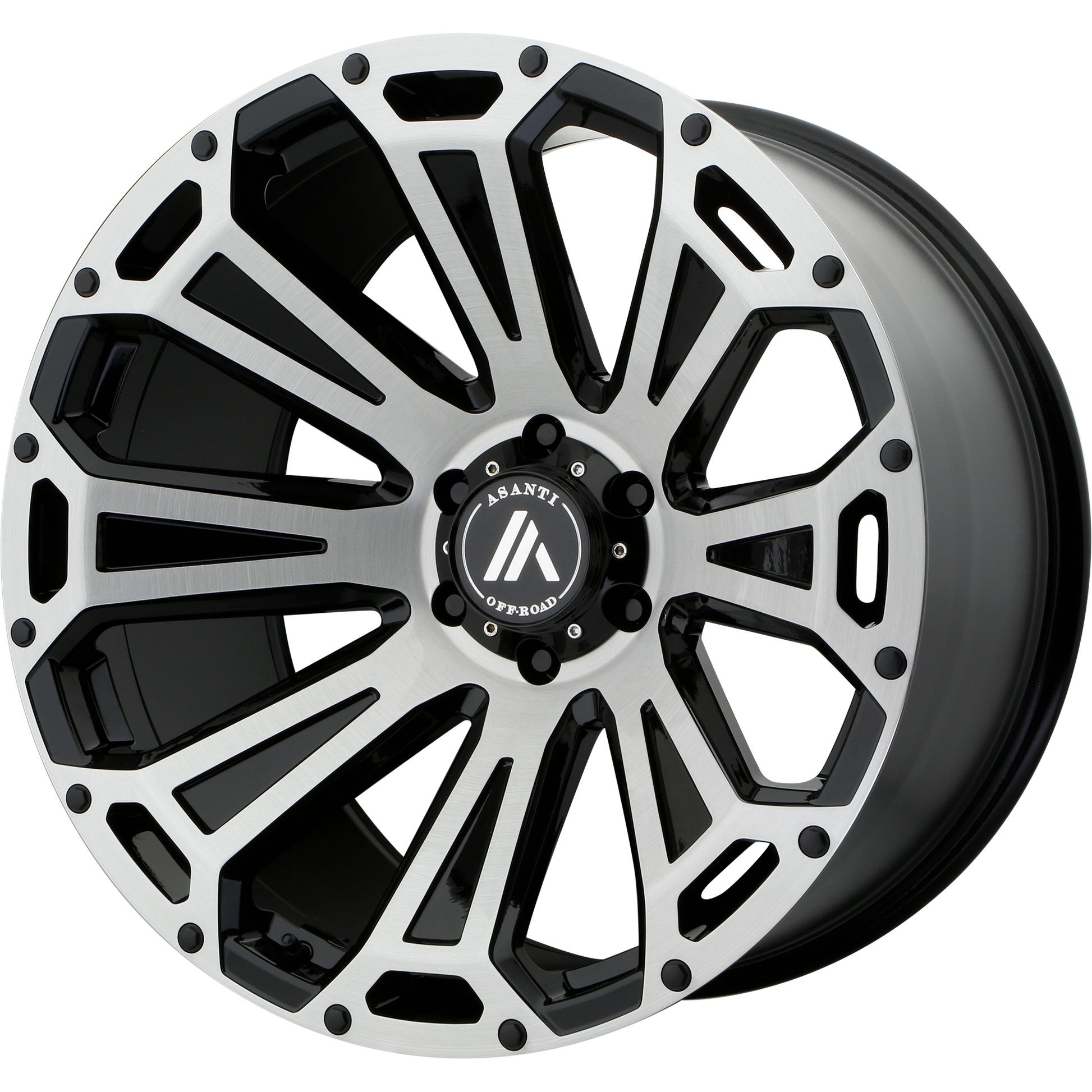 Asanti AB813 20X12 8X180 BLK-BRS -40MM - AB813-201288BB40N-C-Dub Tech