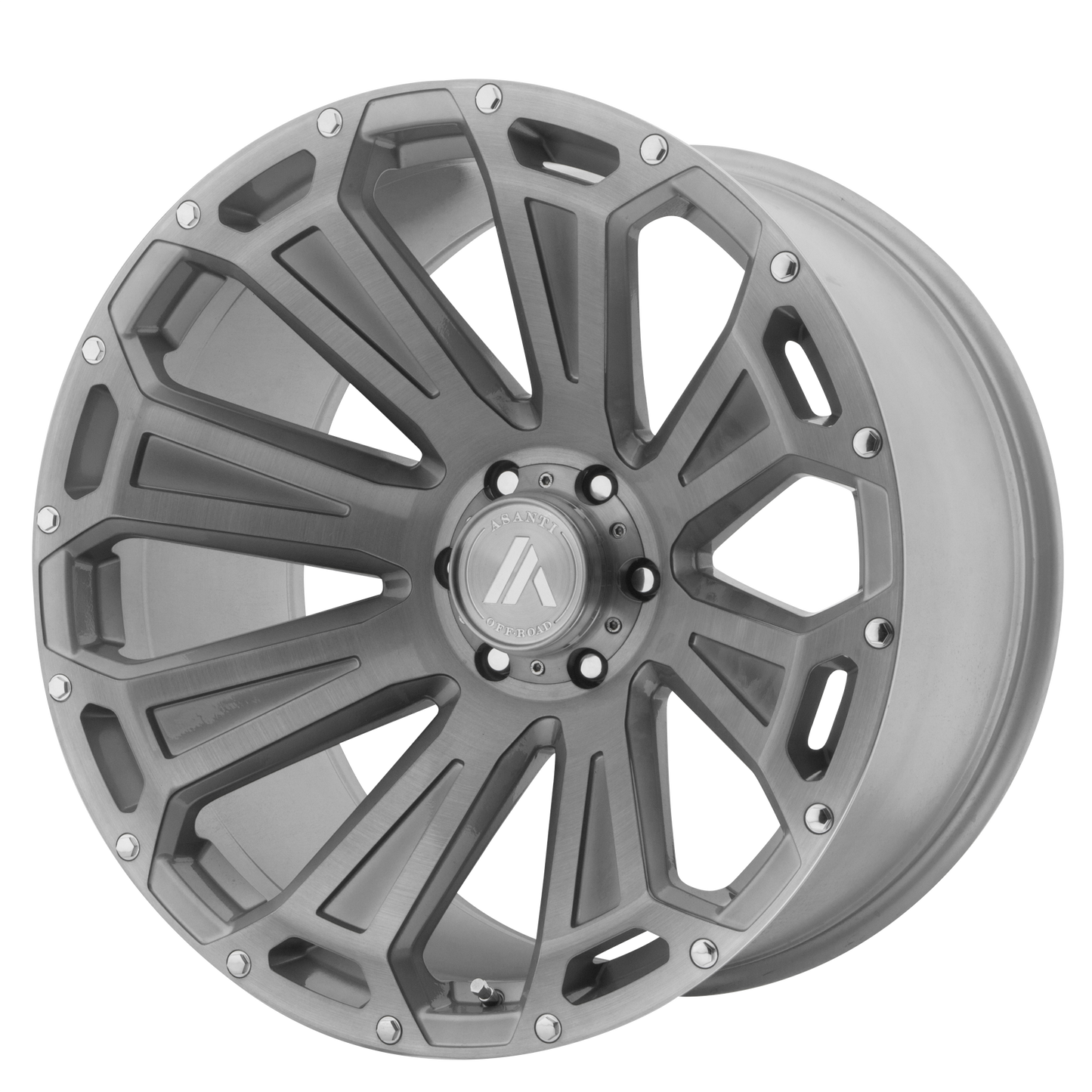 Asanti Ab813 Cleaver Wheel, 22x10.0 -12 Offset 6x135, Titanium Brushed - AB813-221063TB12N-C-Dub Tech