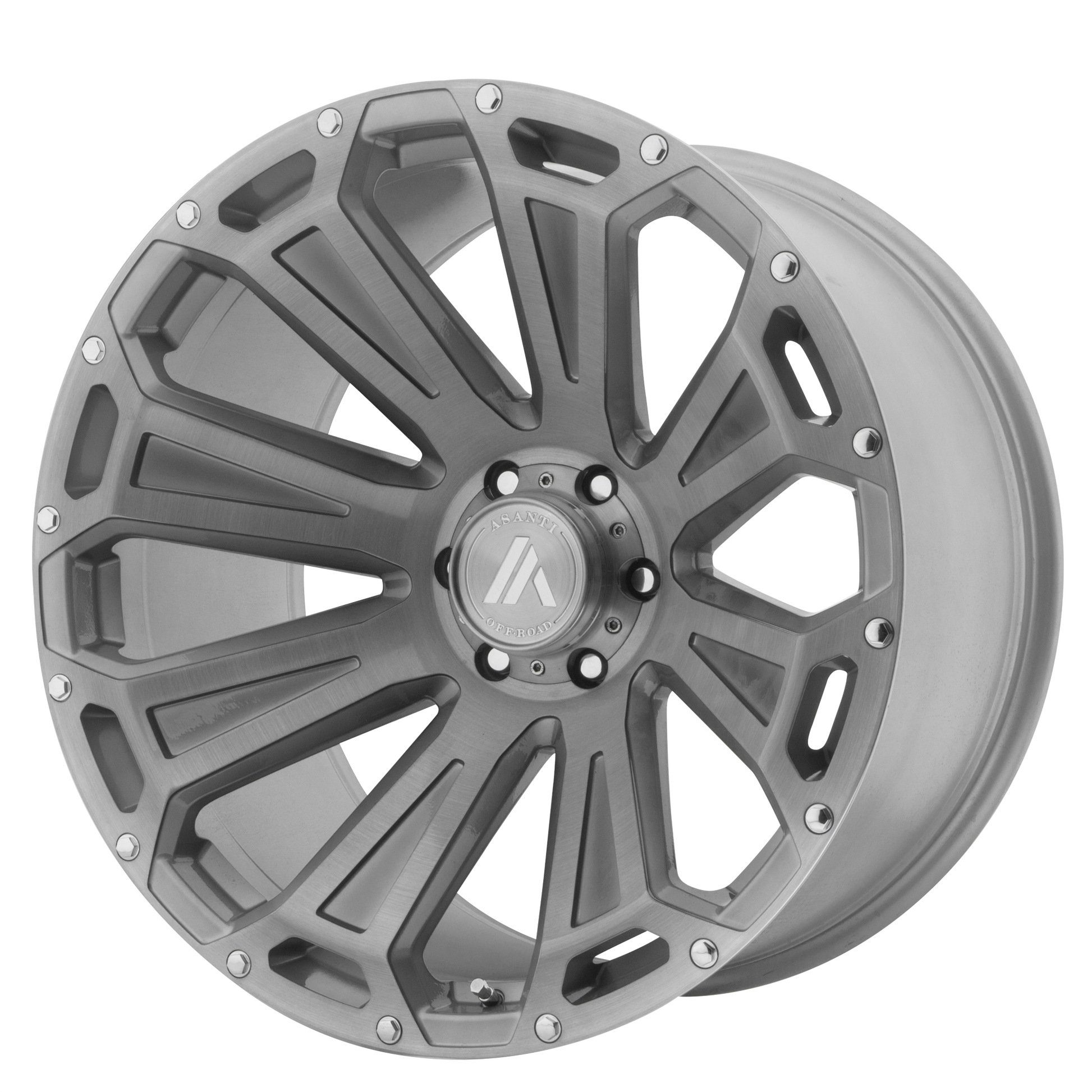 Asanti Ab813 Cleaver Wheel, 22x12.0 -40 Offset 5x127, Titanium Brushed - AB813-221250TB40N-C-Dub Tech