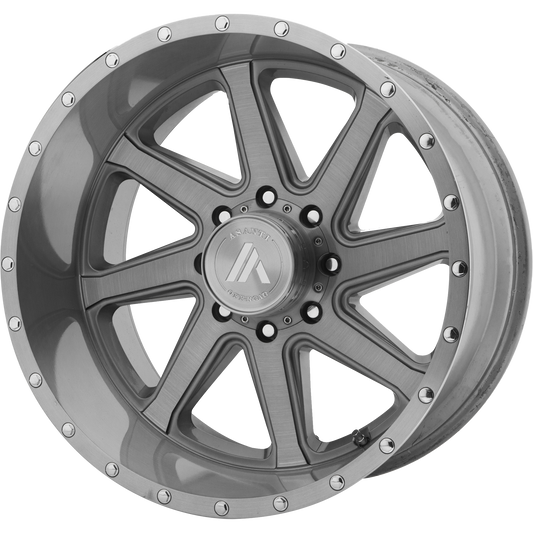 Asanti Ab814 Windmill Wheel, 20x12.0 -40 Offset 8x180, Titanium Brushed - AB814-201288TB40NR-C-Dub Tech