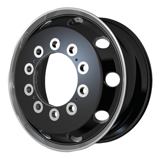 ATX AO404 JOURNEY SATIN BLACK WITH POLISHED LIP - FRONT & REAR INNER-C-Dub Tech