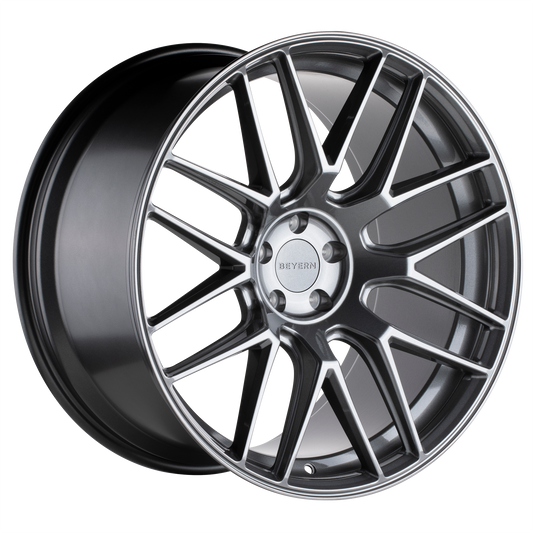 Beyern Autobahn Wheel, 20x10.0 +39 Offset 5x112, Gloss Gunmetal - 2010ATB395112G66-C-Dub Tech
