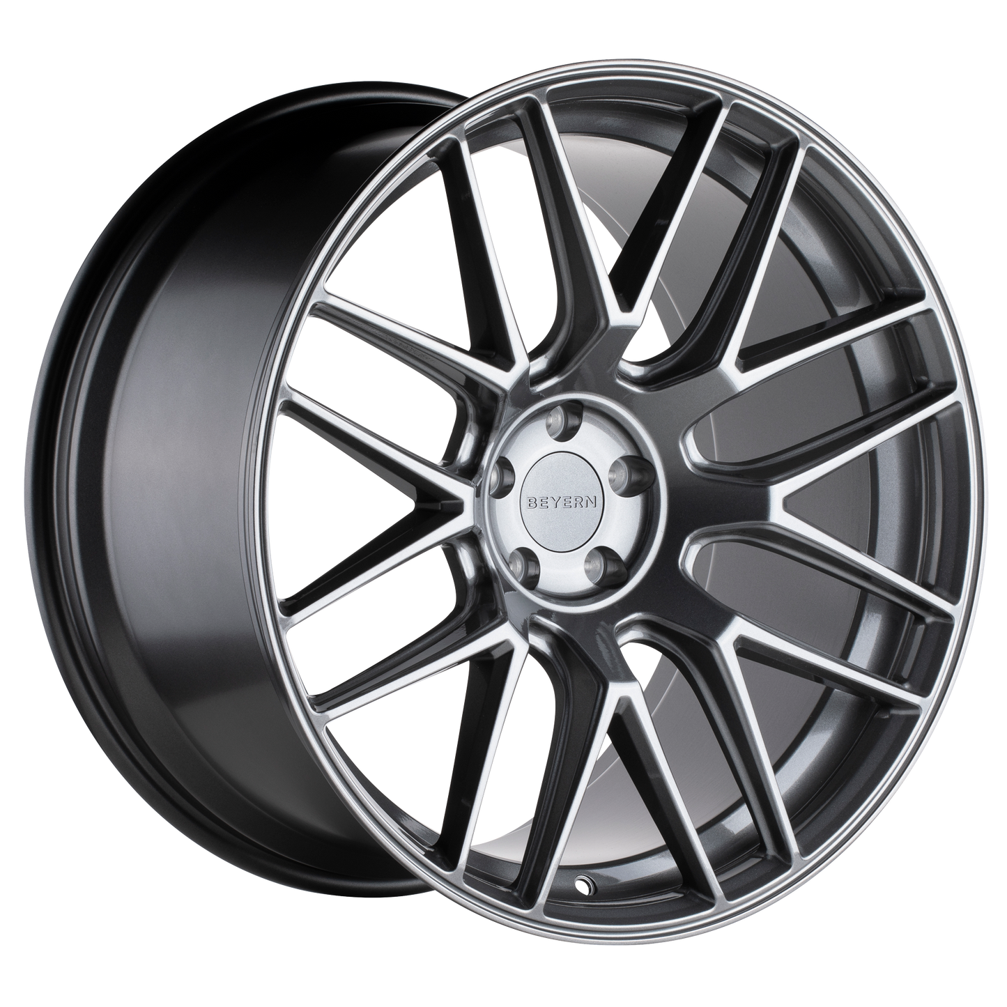 Beyern Autobahn Wheel, 22x10.5 +32 Offset 5x120, Gloss Gunmetal - 2205ATB325120G74-C-Dub Tech