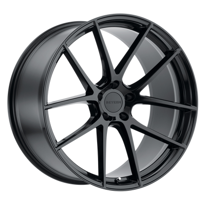 Set of 4: Beyern Ritz Wheel, 20x9.0 +15 Offset 5x120, Gloss Black - 2090BFT155120B72