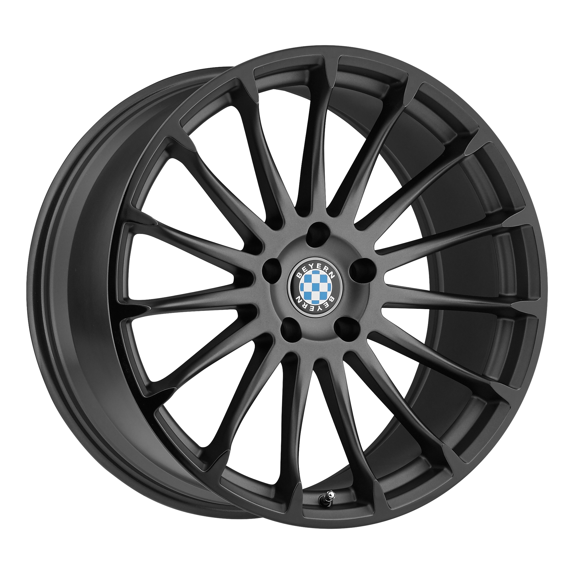Beyern Aviatic Wheel, 20x10.0 +35 Offset 5x120, Matte Gunmetal W/ Gloss Black Lip - 2010BYA355120B72-C-Dub Tech