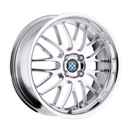 Set of 4: Beyern Mesh Wheel, 19x9.5 +25 Offset 5x120, Chrome - 1995BYM255120C74