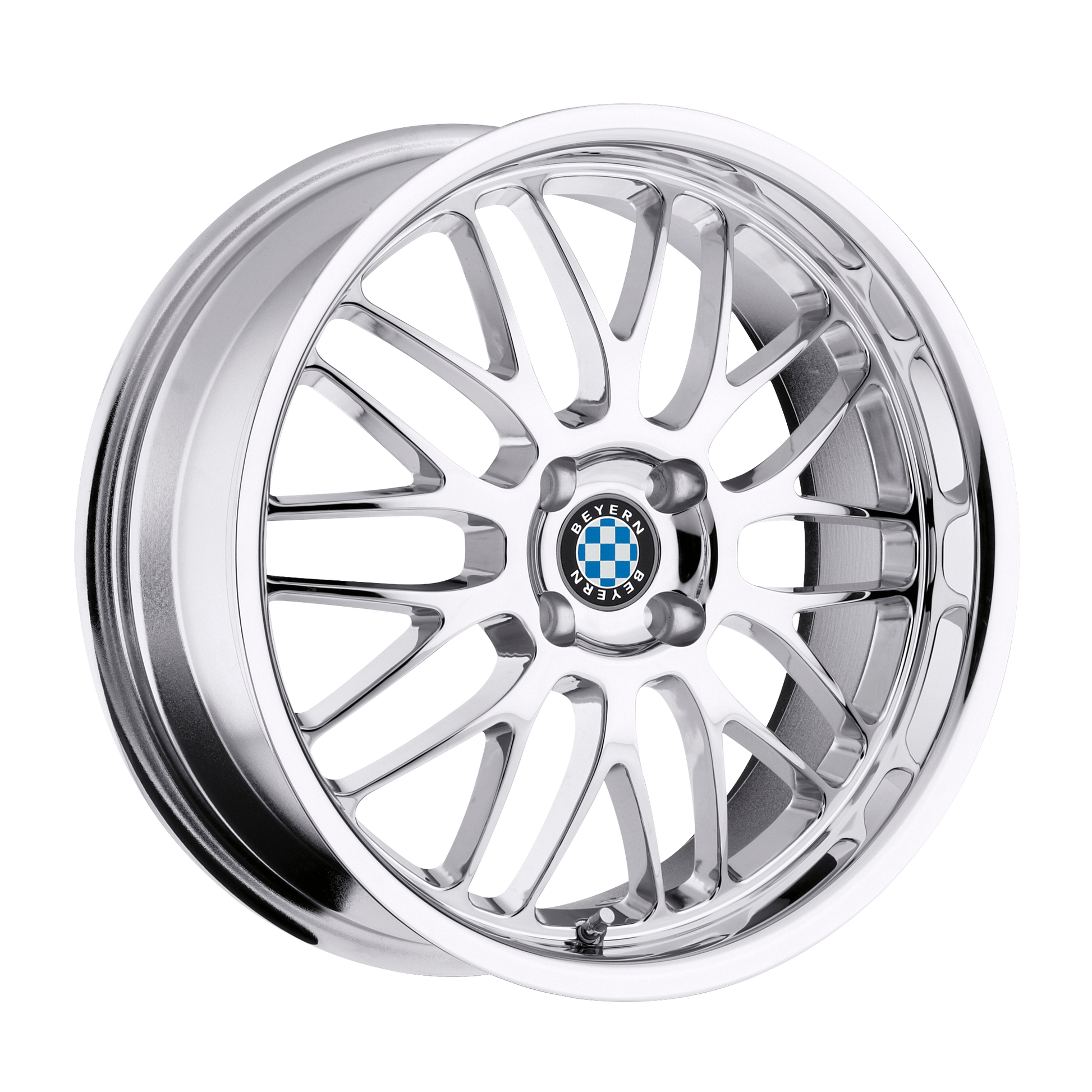 Beyern Mesh Wheel, 22x9.5 +20 Offset 5x120, Chrome - 2295BYM205120C72-C-Dub Tech