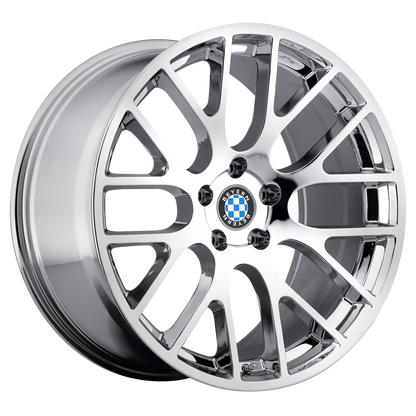 Set of 4: Beyern Spartan Wheel, 18x9.5 +25 Offset 5x120, Chrome - 1895BYS255120C74