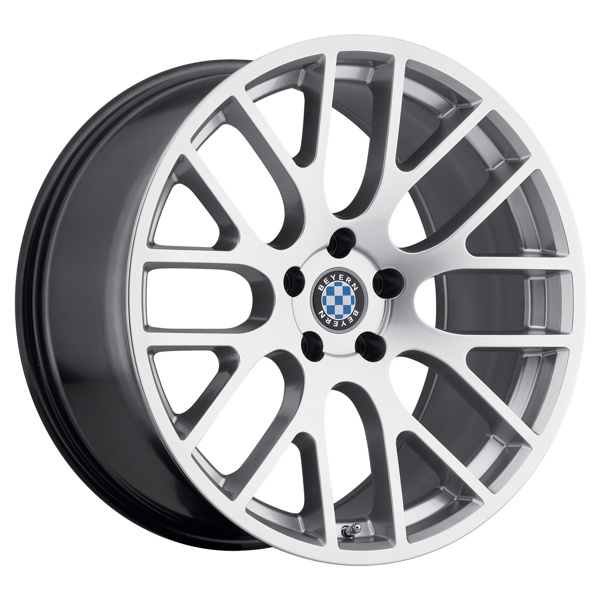 Beyern Spartan Wheel, 19x9.5 +25 Offset 5x120, Hyper Silver - 1995BYS255120S74-C-Dub Tech