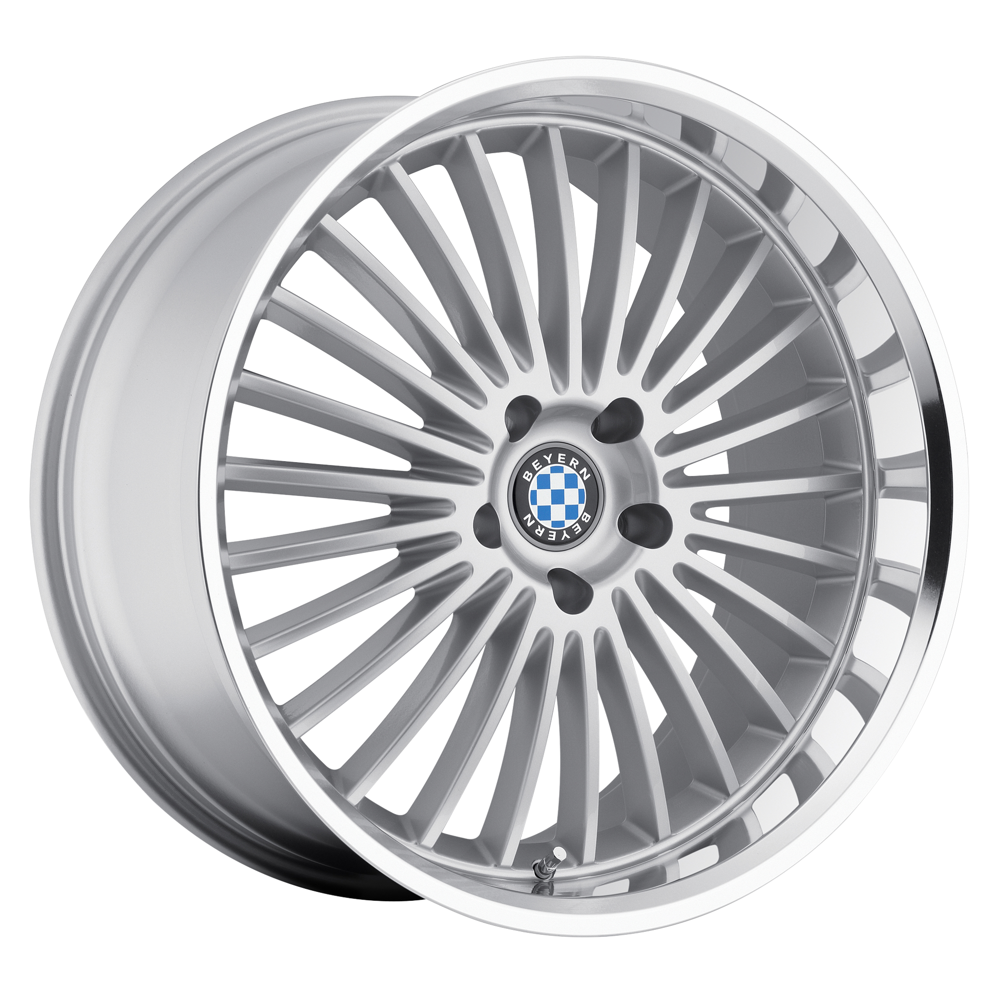 Beyern Multi Wheel, 20x8.5 5x120, Silver W/ Mirror Cut Lip - 2085BYT205120S74-C-Dub Tech