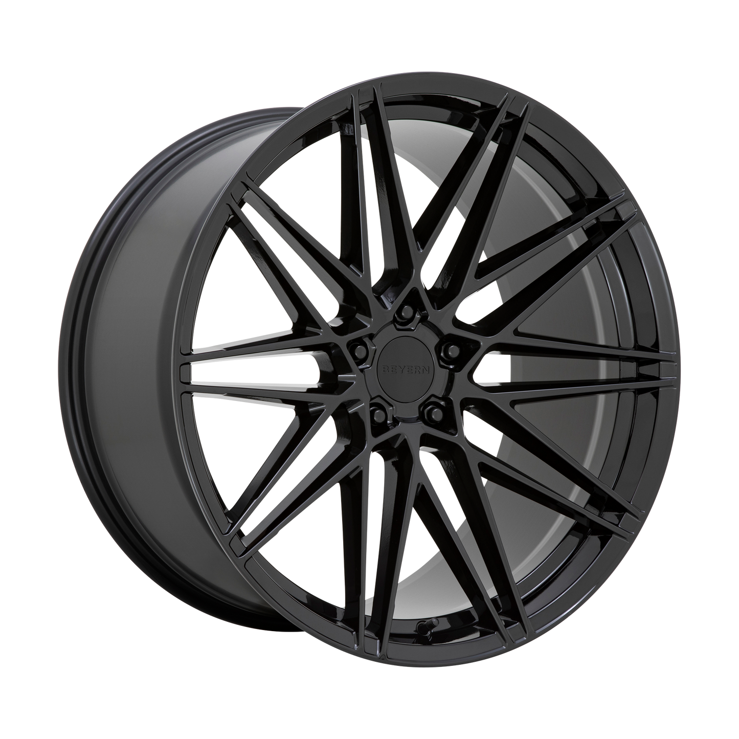 Beyern Damon Wheel, 19x9.5 +25 Offset 5x120, Gloss Black - 1995DMN255120B74-C-Dub Tech