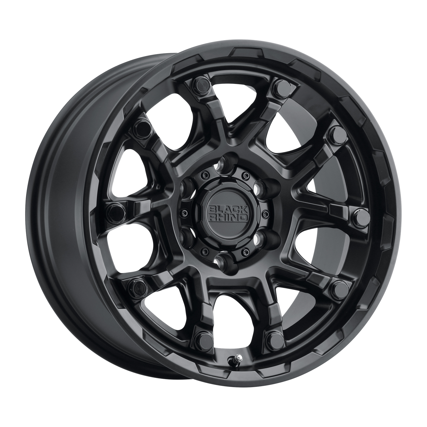 BLACK RHINO ARK MATTE BLACK W/ GLOSS BLACK BOLTS-C-Dub Tech