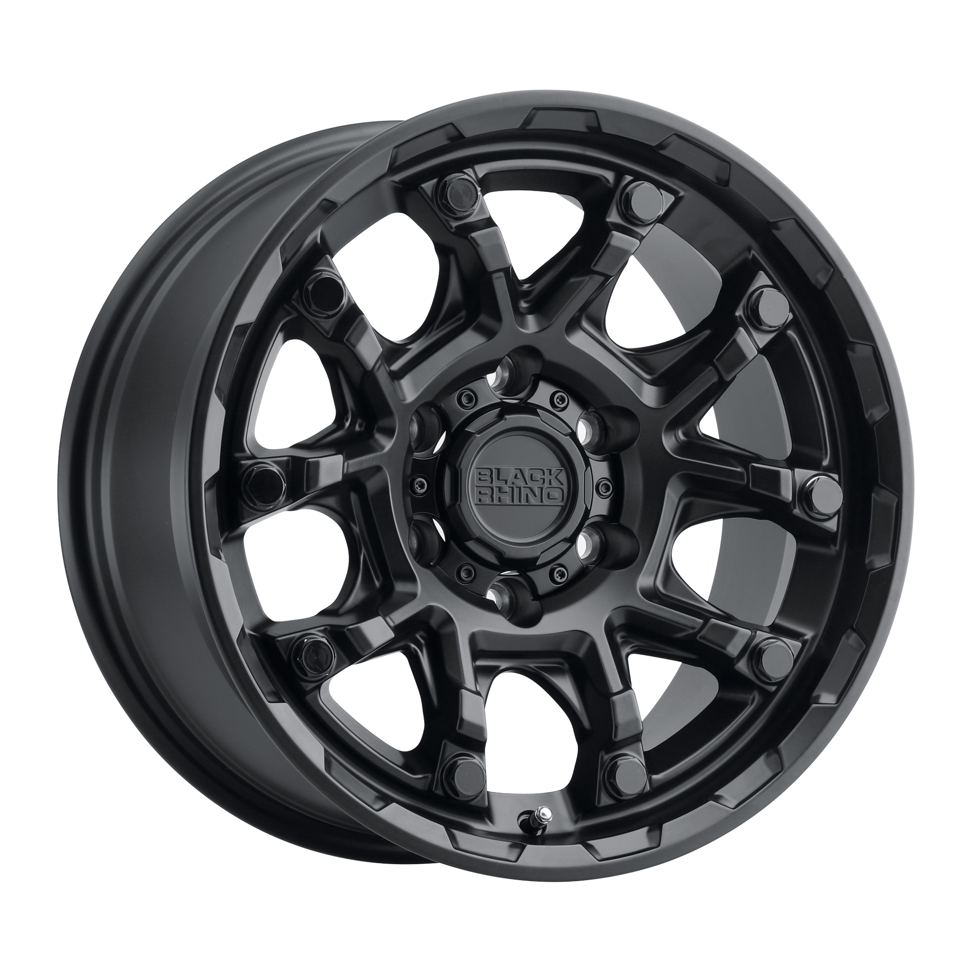 BLACK RHINO ARK MATTE BLACK W/ GLOSS BLACK BOLTS-C-Dub Tech