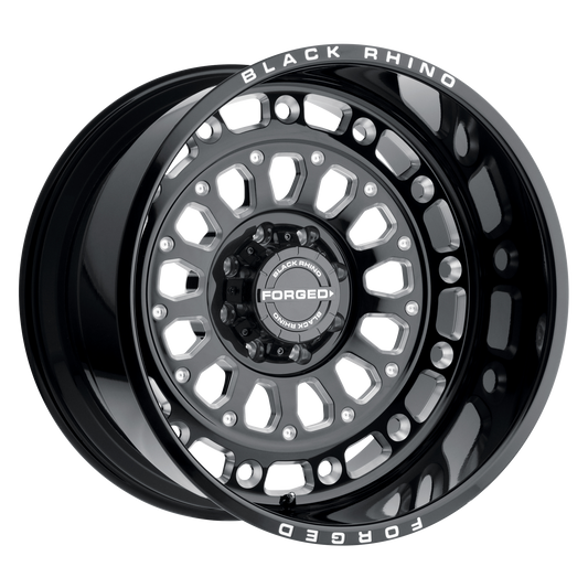 BLACK RHINO CENTURION GLOSS BLACK W/ MILLED SPOKES-C-Dub Tech