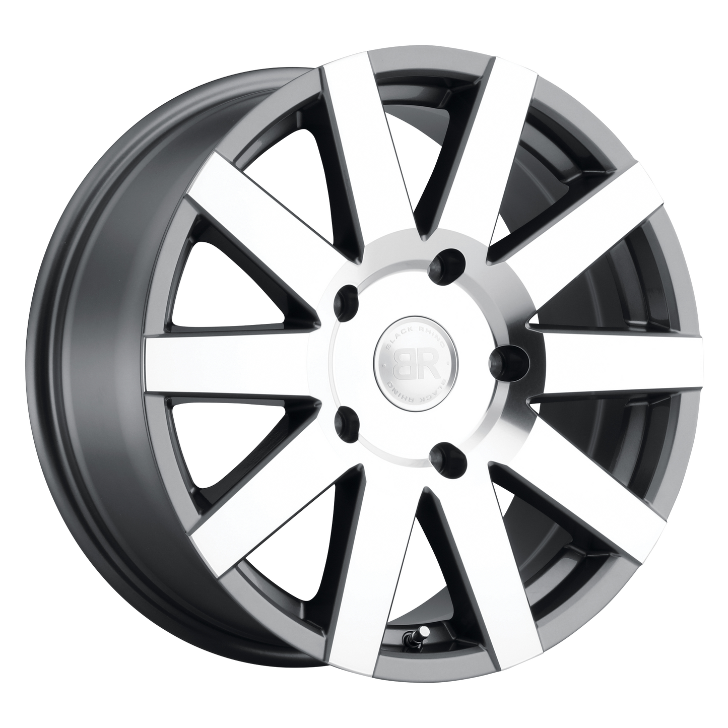 BLACK RHINO JOURNEY GLOSS GUNMETAL W/ MIRROR-CUT FACE-C-Dub Tech