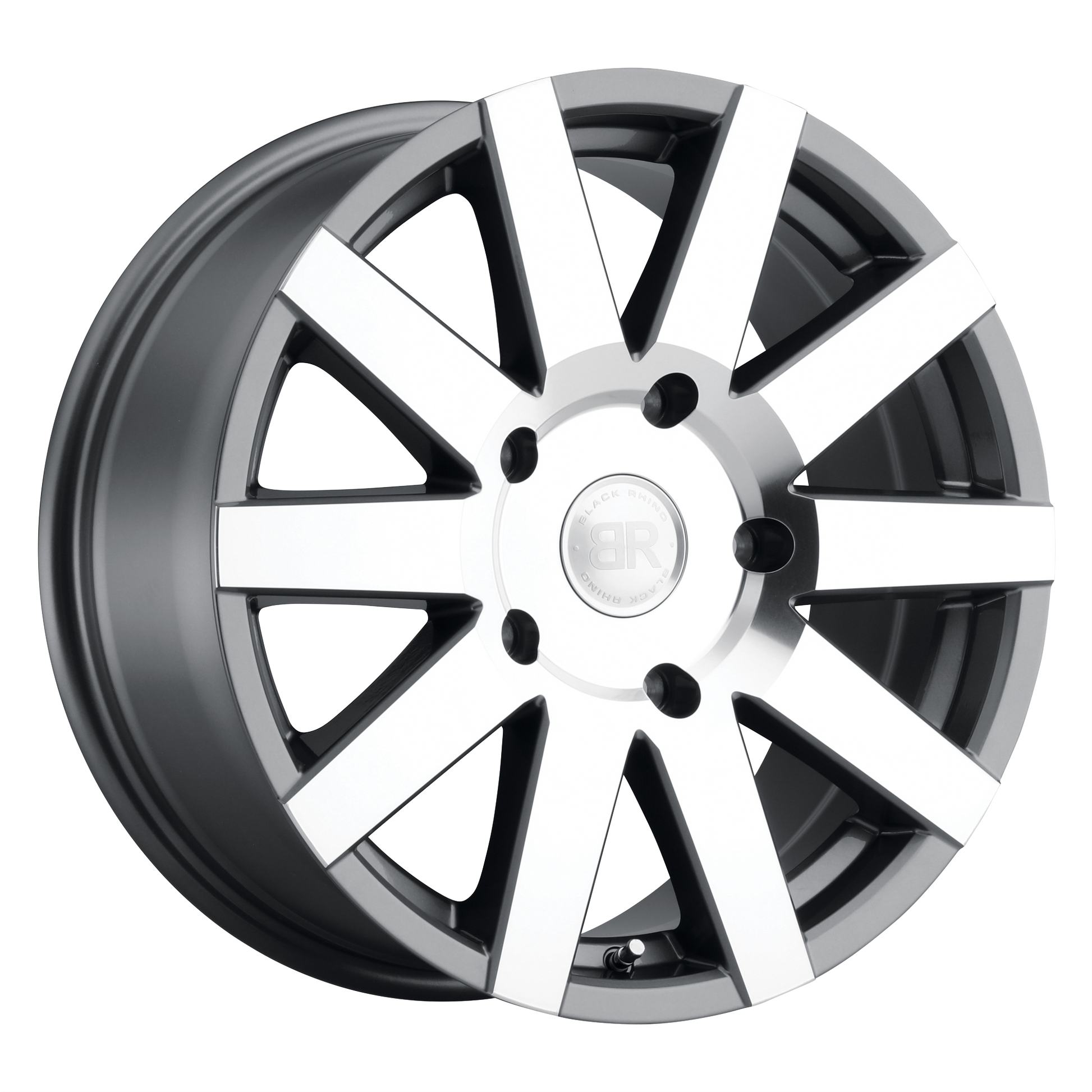 BLACK RHINO JOURNEY GLOSS GUNMETAL W/ MIRROR-CUT FACE-C-Dub Tech