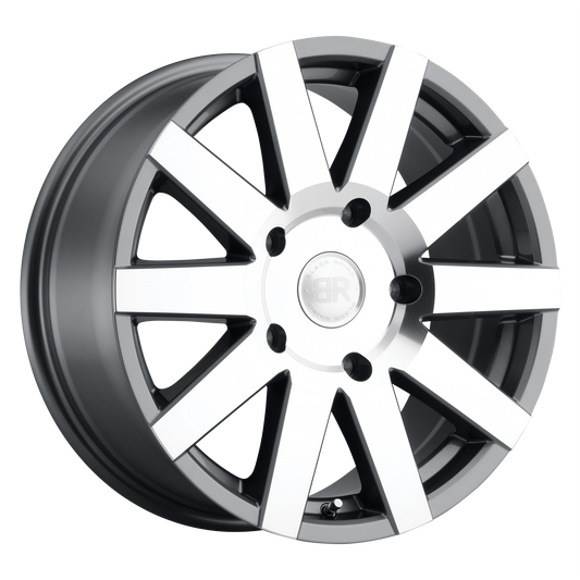 BLACK RHINO JOURNEY GLOSS GUNMETAL W/ MIRROR-CUT FACE-C-Dub Tech