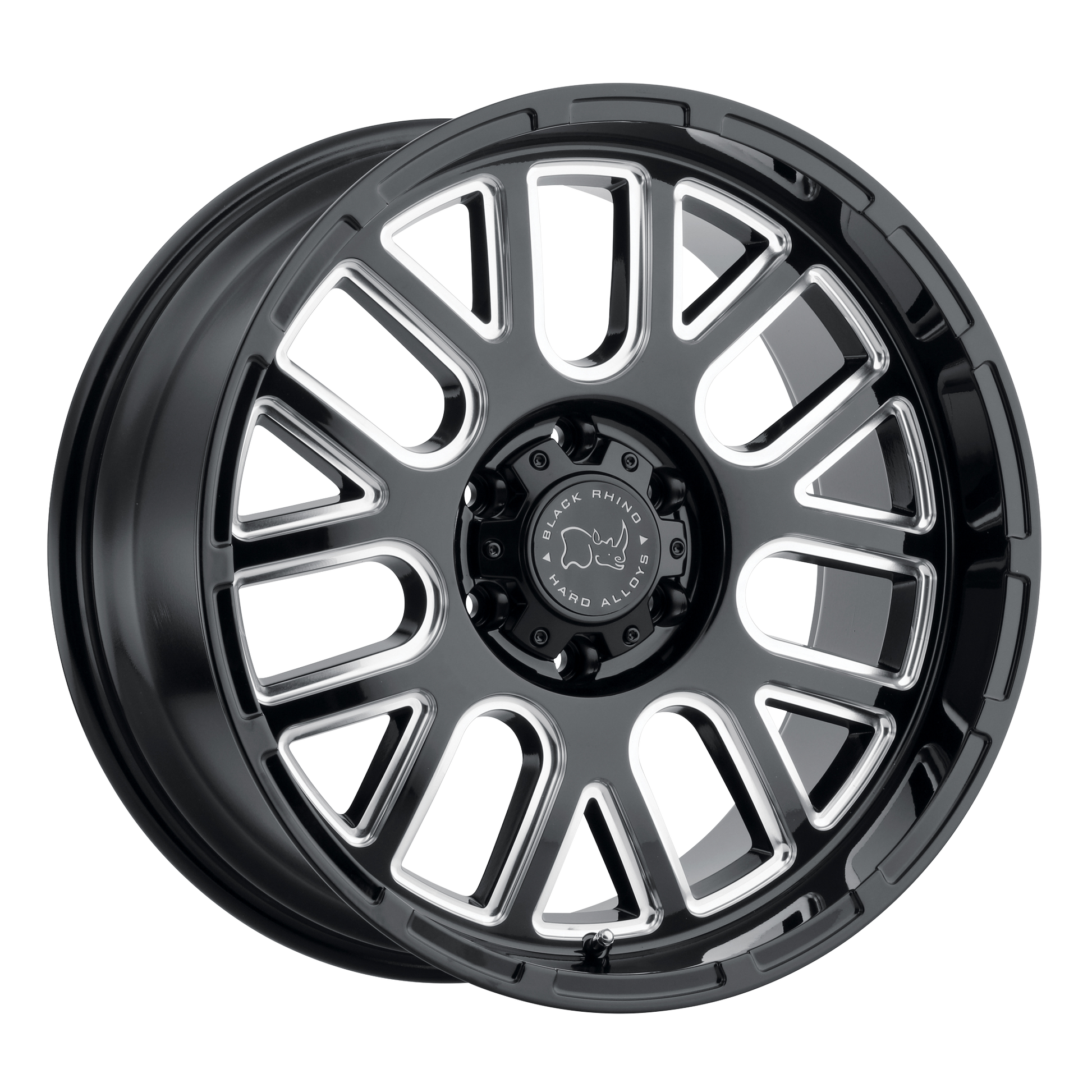 Black Rhino Pismo Wheel, 20x9.5 +6 Offset 6x135, Gloss Black W/ Milled Spokes - 2095PIS066135B87-C-Dub Tech