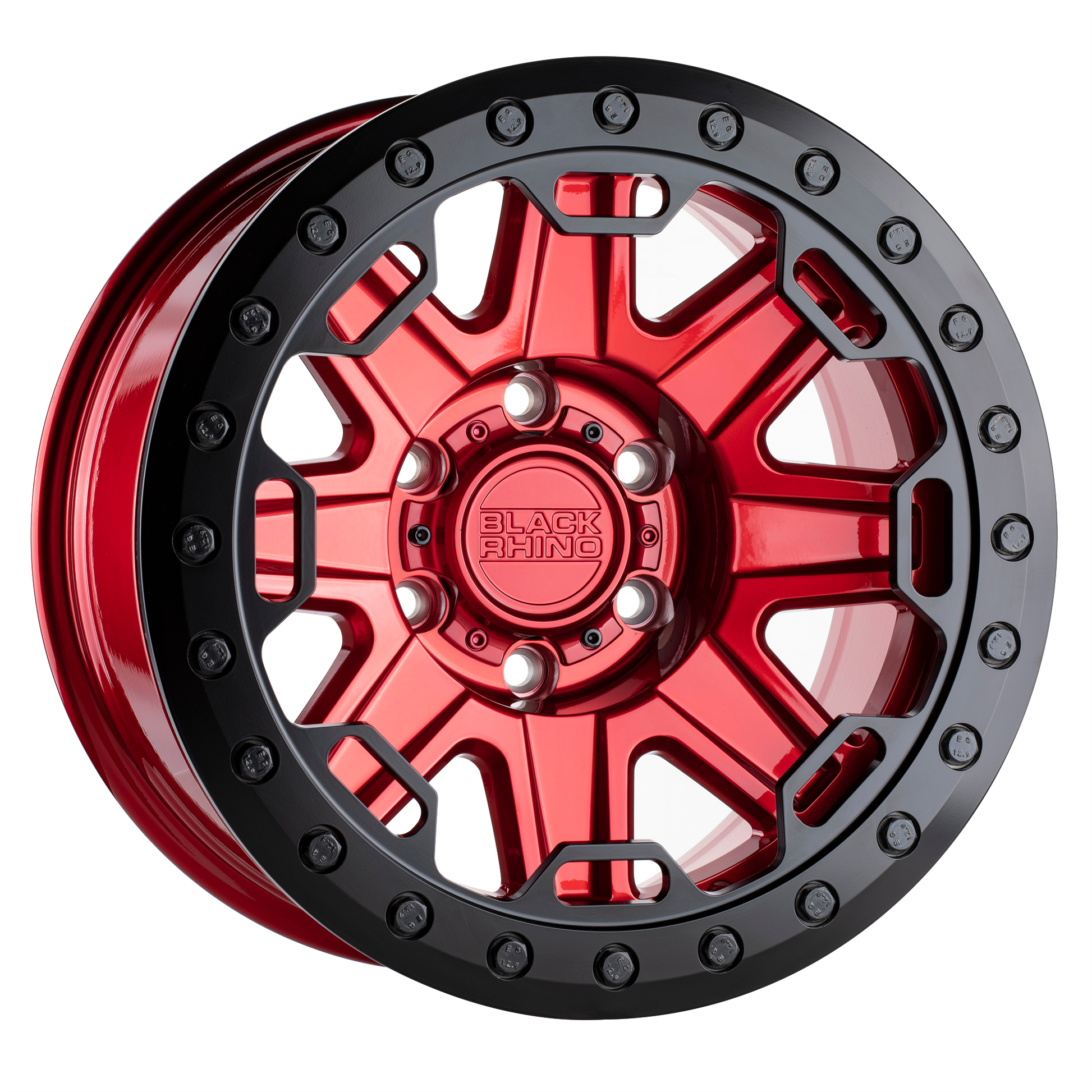 BLACK RHINO RIFT BEADLOCK CANDY RED W/ BLACK RING-C-Dub Tech