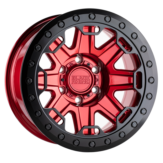 BLACK RHINO RIFT BEADLOCK CANDY RED W/ BLACK RING-C-Dub Tech