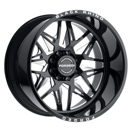 BLACK RHINO TWISTER GLOSS BLACK W/ MILLED SPOKES DIRECTIONAL-C-Dub Tech