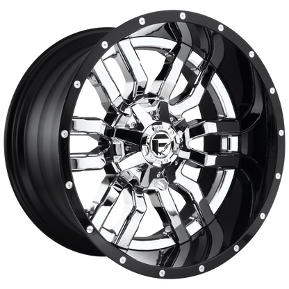 FUEL SLEDGE CHROME PLATED GLOSS BLACK LIP