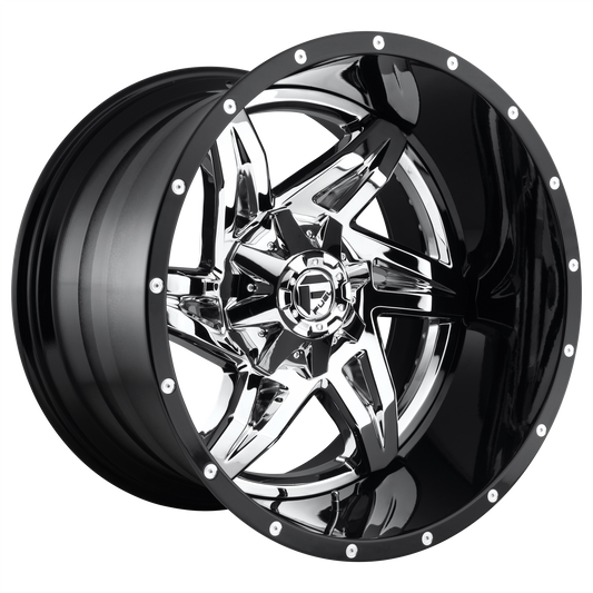 FUEL ROCKER CHROME PLATED GLOSS BLACK LIP