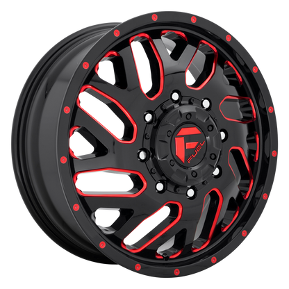 FUEL TRITON GLOSS BLACK RED TINTED CLEAR