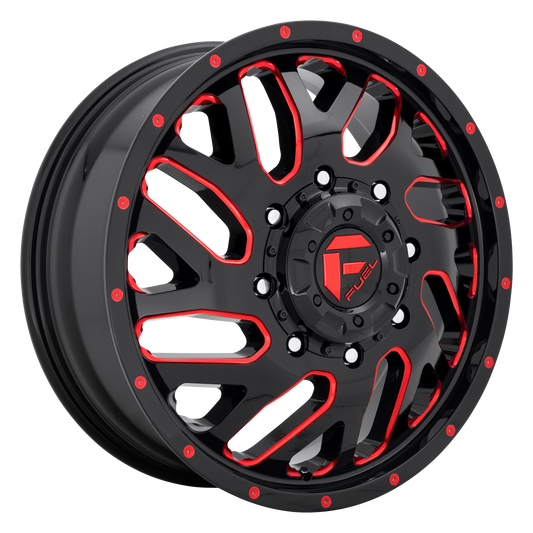 FUEL TRITON GLOSS BLACK RED TINTED CLEAR