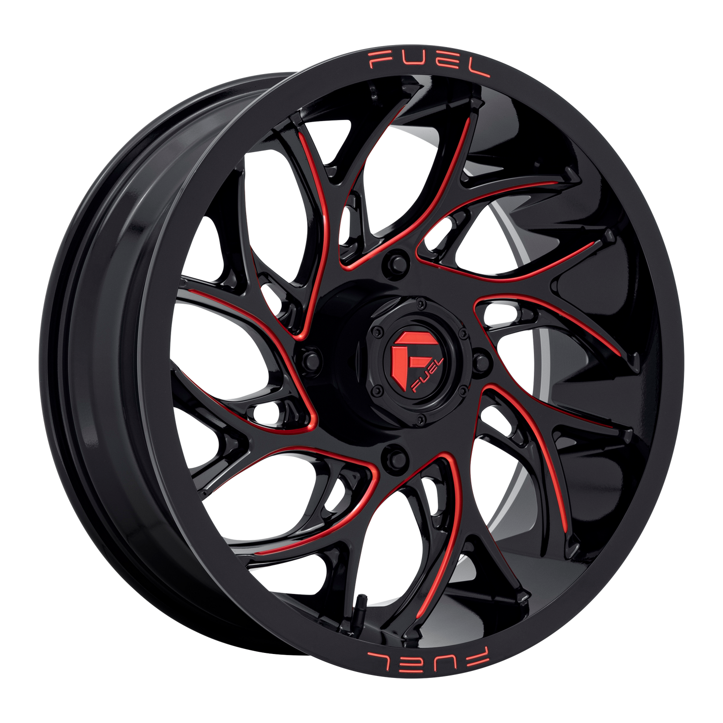 FUEL UTV GLOSS BLACK MILLED CANDY RED