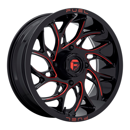 FUEL UTV GLOSS BLACK MILLED CANDY RED