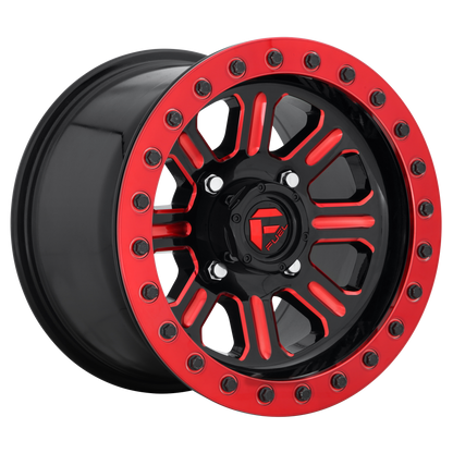 FUEL BEADLOCK GLOSS BLACK RED TINTED CLEAR