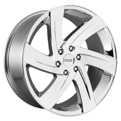 Foose F166 Bodine Wheel, 22x9.5 +25 Offset 6x139.7, Chrome Plated - F166229577+25